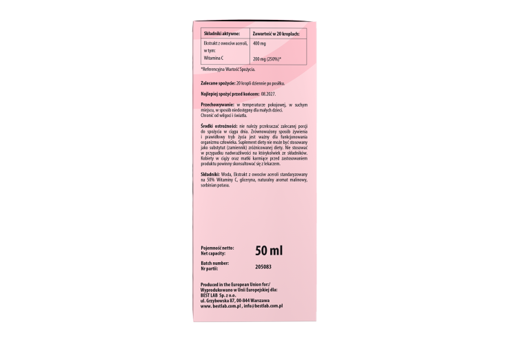 Best Vitamin C Junior - BEST LAB